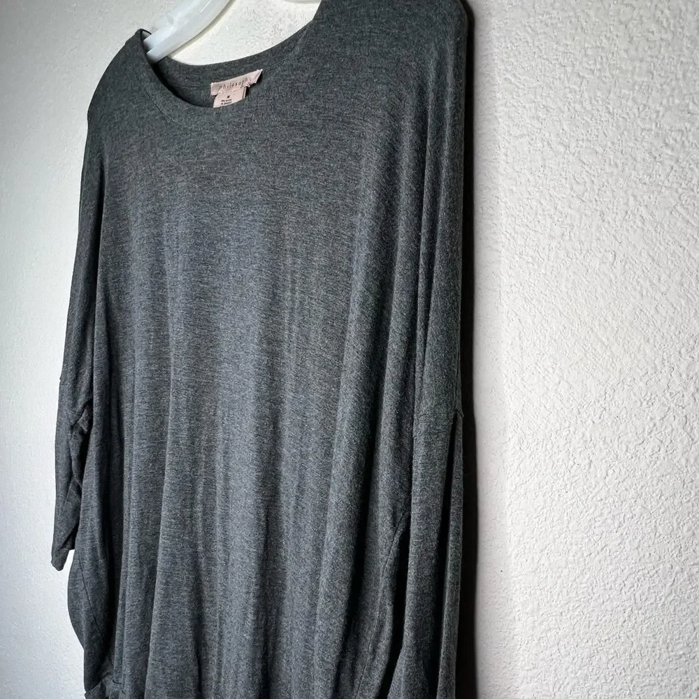 Philosophy Gray Top